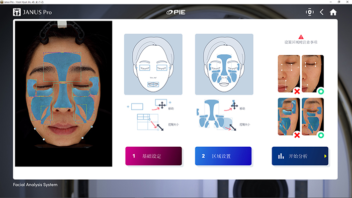 JANUS Pro 自动分析区域设置界面
