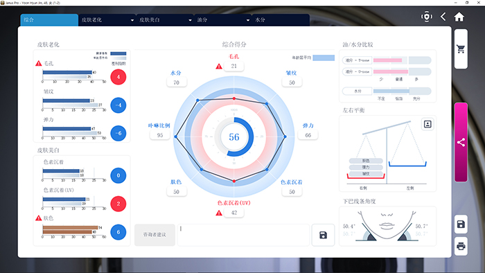 JANUS Pro 客户皮肤综合分析结果界面