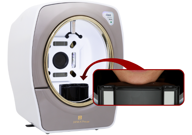 elasticity skin analysis machine gray card